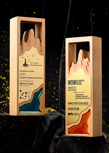 木质奖杯---山峰