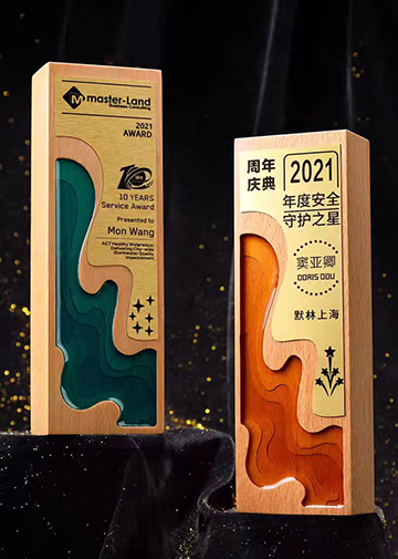 木质奖杯---流水