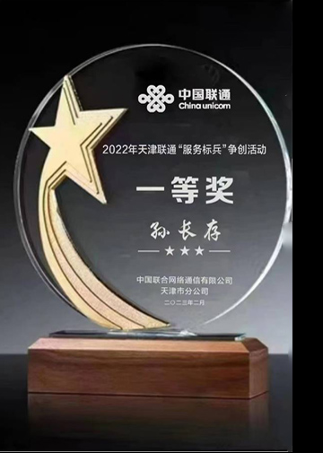 木质奖杯---金属五角星